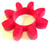 Danfoss Polyurethane Shore 95 Red Coupling Insert/Spider Softex, Size 75/90 (5 pieces)