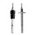 Signet 159000095 Type 2821 Conductivity/Resistivity Electrode, 316 SST, Threaded