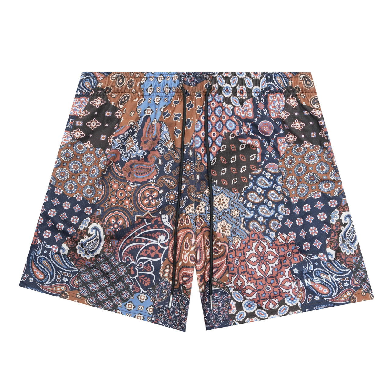 Brown Tone Paisley Fundamental Short - Kinetic Kings