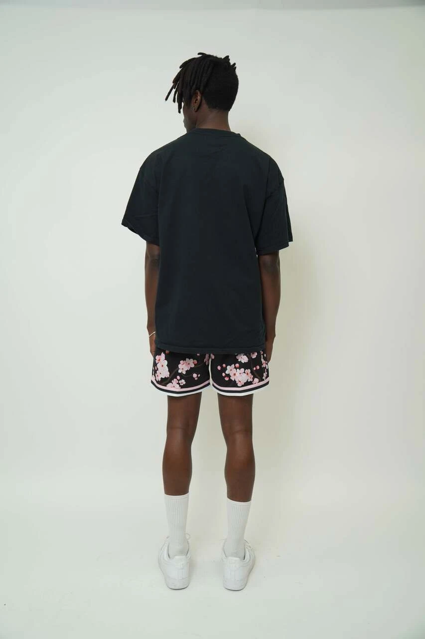 Black Cherry Blossom Active Short