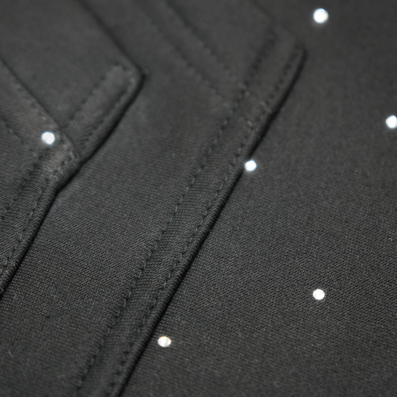 Rhinestone Black Hoodie