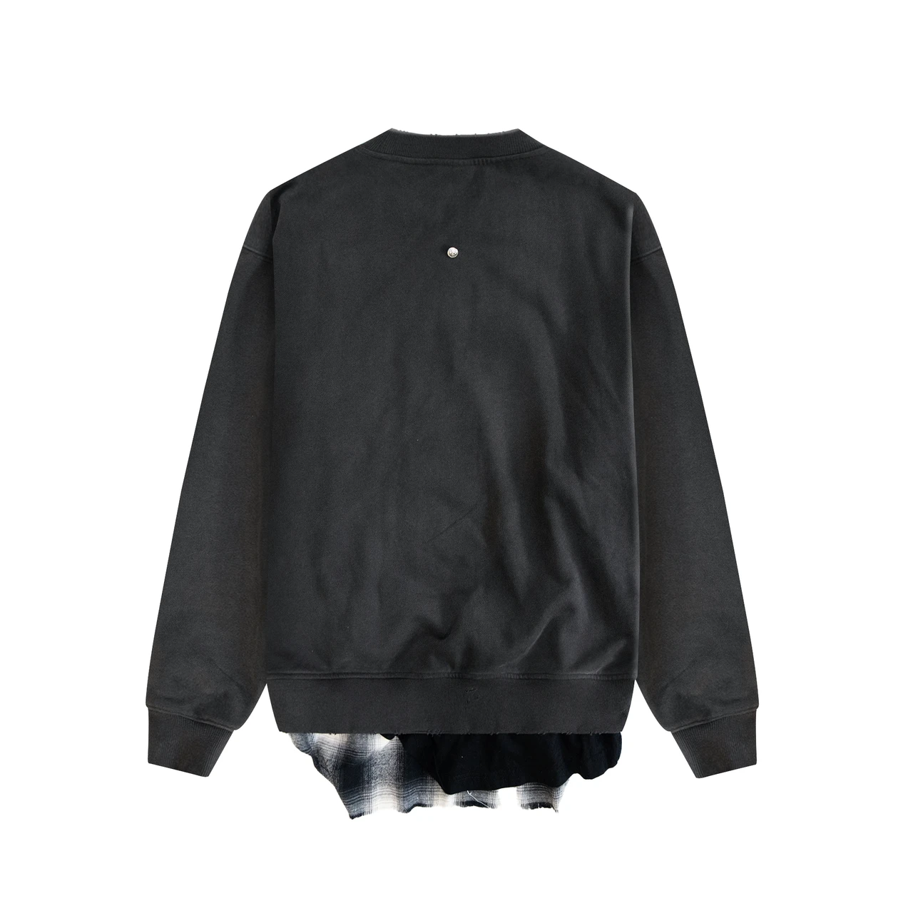 VINTAGE BLACK LAYERED CREWNECK