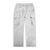 Silver Corduroy Cargo Pants