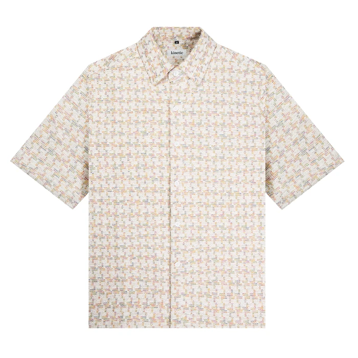 Pastel Mosaic Relaxed Fit Villa Shirt