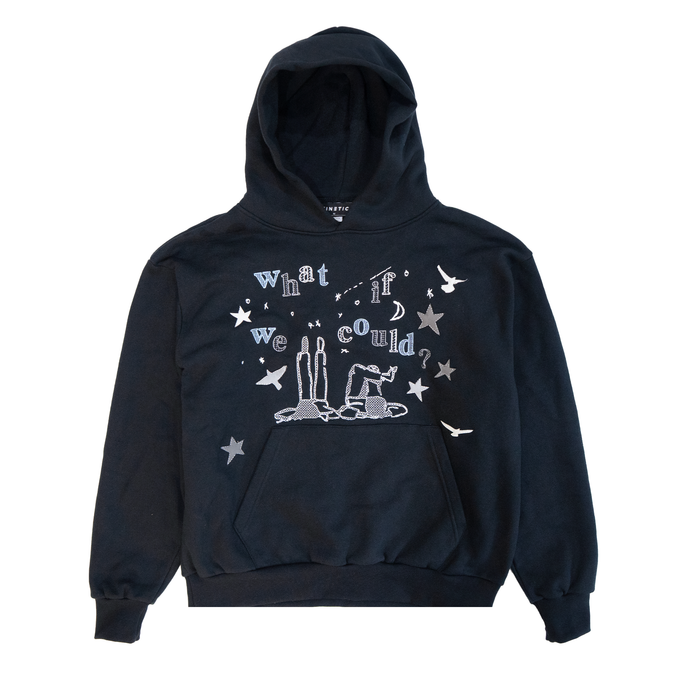 What if we could Embroidered Hoodie