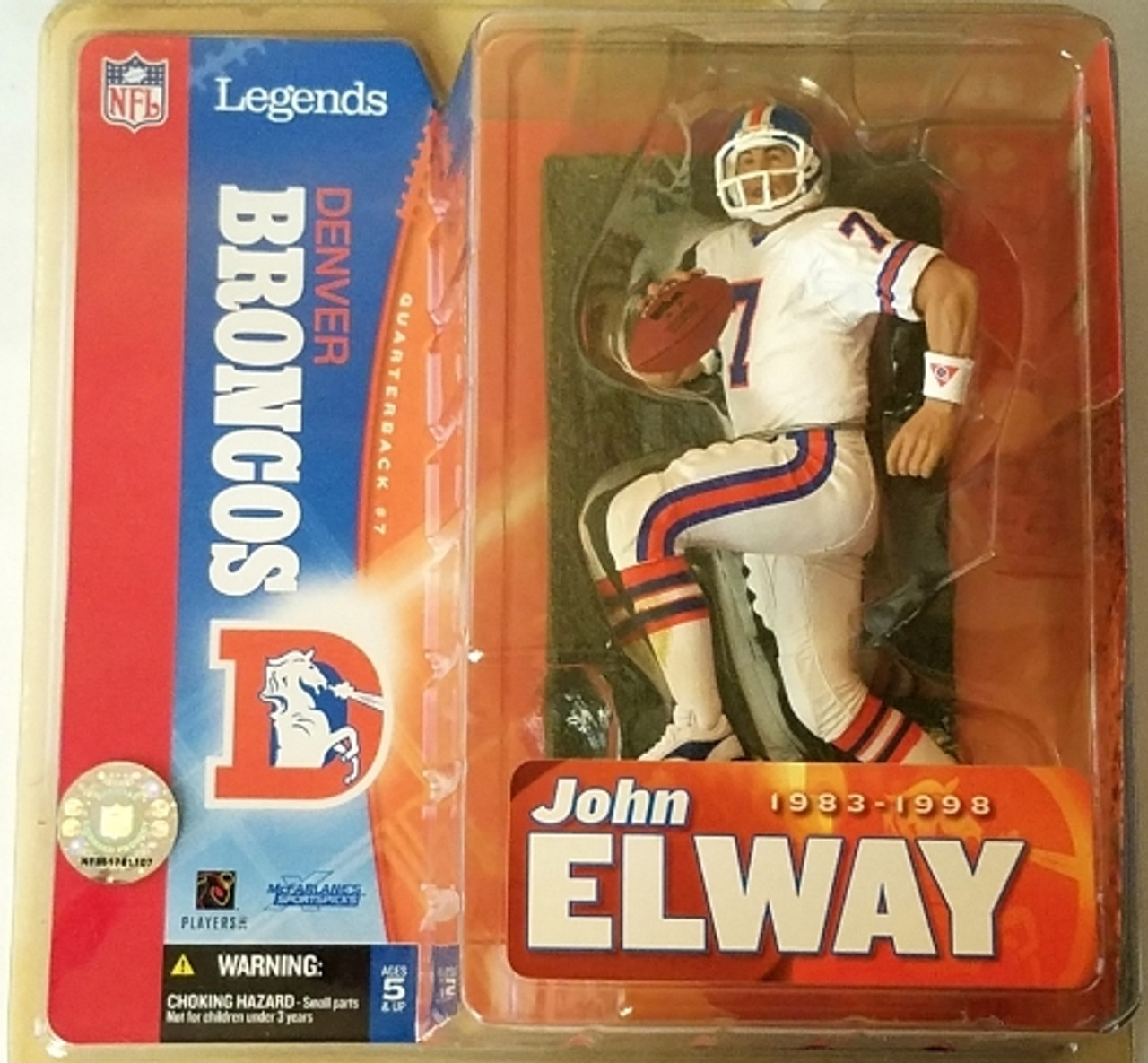 John Elway Denver Broncos Variant (White) NFL Legends 1 Figure