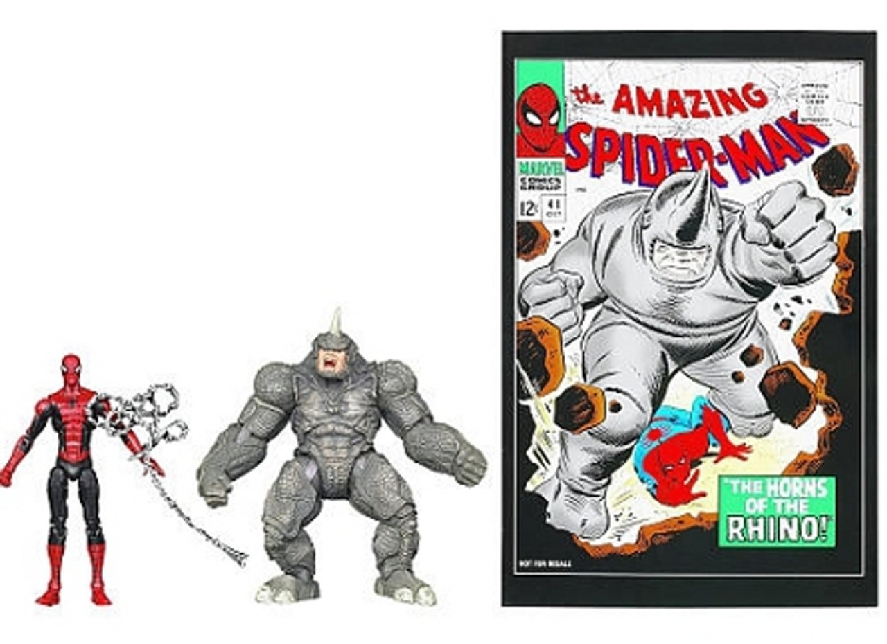 spiderman vs rhino toys
