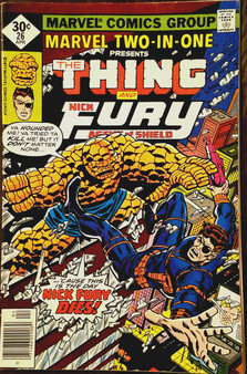 Marvel Comics Two-In-One #26 Thing & Nick Fury (1977) Whitman V