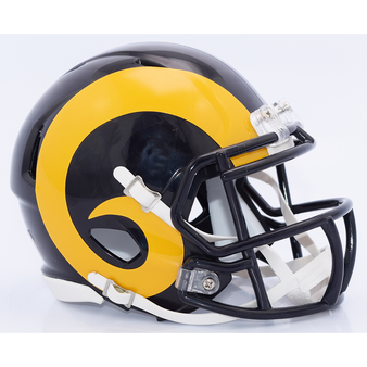 Los Angeles Rams "Yellow Horn" Riddell NFL Mini Revo Speed Helmet