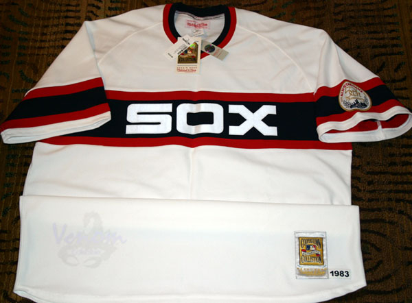 M & N Auth. 1983 Carlton Fisk #72 Chicago White Sox Home Jersey