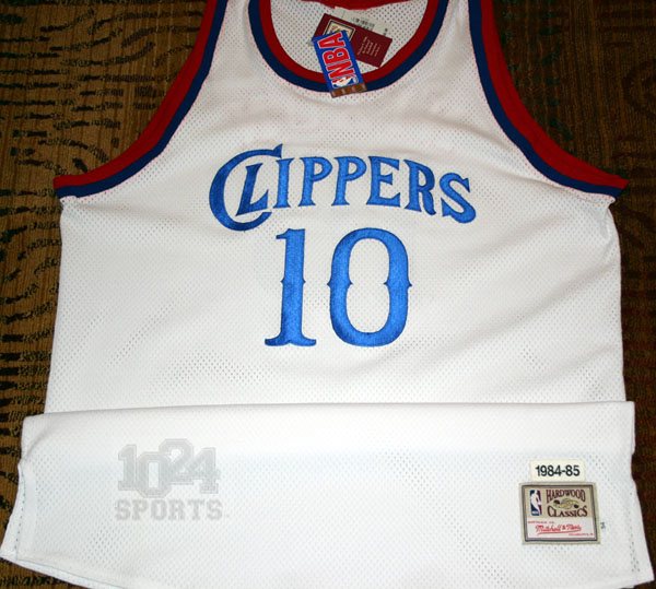 M & N Auth. '84-85 Norm Nixon #10 LA Clippers White Jersey - Venom