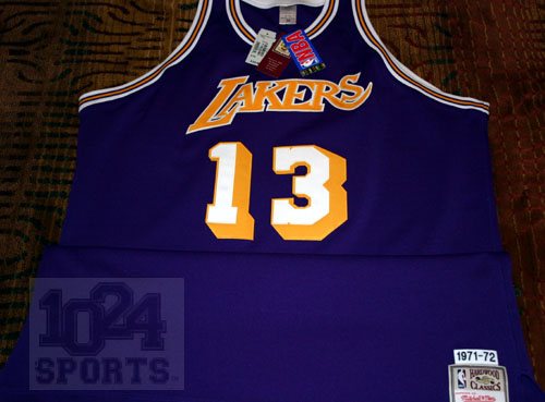 Mitchell & Ness Authentic Wilt Chamberlain Los Angeles Lakers 1971-72 Jersey