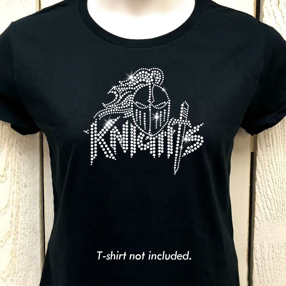 Knights Logo Iron On Rhinestone Transfer