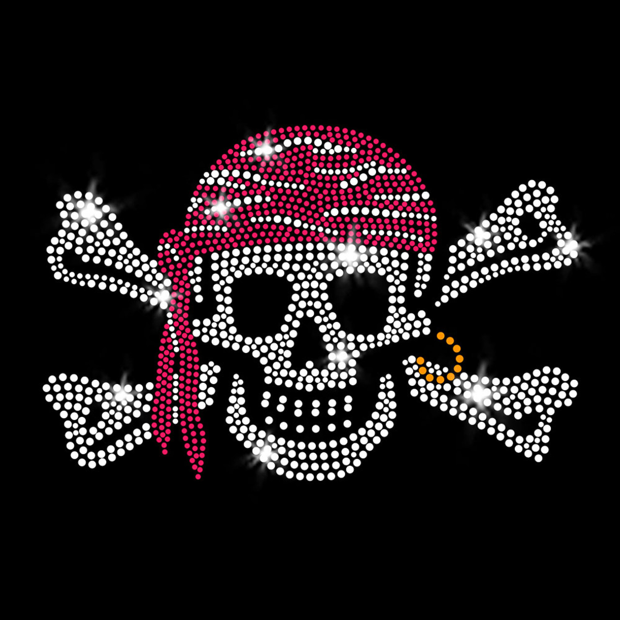 Pirate Skull ID Badge Reel Holder Rhinestone Crystal Retractable Belt Clip  Biker Halloween Sugar Skull Skeleton Lanyard 