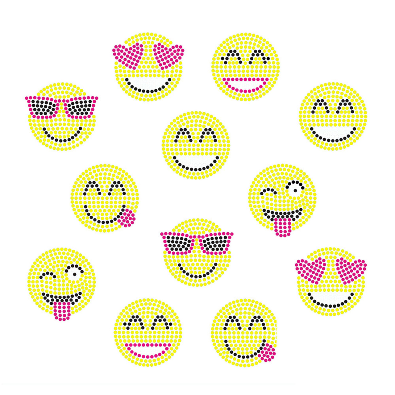 Conversation Hearts Iron On Transfers - Smiley Convo Hearts Smiley