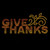 Give Thanks Ombre Thanksgiving Iron On Rhinestud Transfer