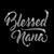 Blessed Nana Iron On Rhinestone Transfer