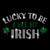 Limited Edition!  Lucky to be a Wee Bit Irish Iron-on Rhinestone Transfer