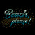 Beach Please Iron On Rhinestone Transfer