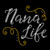 Nana Life Iron On Rhinestone & Rhinestud Transfer