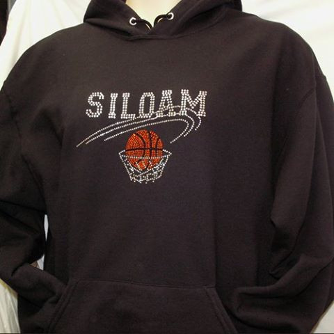 Custom Basketball Iron On Rhinestone Transfer