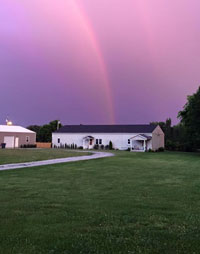 Rainbow over our Jubilee Creative Studio buildings