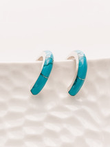 SMALL TURQUOISE HOOPS