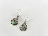 STERLING SILVER AND ABALONE EARRINGS