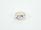 Mother of Pearl Inlay Sterling Silver Ring