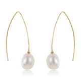 PEARL LOOP EARRINGS