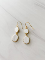 MOTHER OF PEARL DANGLE EARRINGS