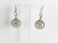 STERLING SILVER AND ABALONE EARRINGS