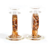 Jewish Wedding Gifts-Blown Glass Candlesticks Wedding Keepsake