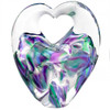 Jewish Wedding Gifts-Blown Glass Heart Wedding Keepsake