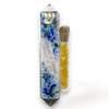 Personalized Fused Glass Celestial Wedding Glass Mezuzah