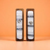 Silver And White Fused Glass And Wood Mezuzah