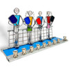 Stained Glass Pickleball Menorah