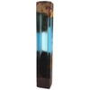 Light Blue Resin And Wood Door Mezuzah