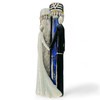 Hand-Painted Bride And Groom Wedding Glass Mezuzah