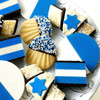 Celebrate Israel Blue & White Marzipan Cookie Collection