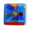 Gary Rosenthal Large Fused Glass Dreidel Top
