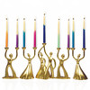 Gold-Tone Joyous Family Hanukkah Menorah