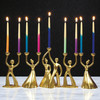 Gold-Tone Joyous Family Hanukkah Menorah