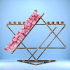 Jewish Star Design-Breast Cancer Awareness Menorah
