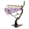 Gary Rosenthal Judaica - "Gary's Glass" Art Menorah