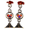 Shabbat - Candlesticks - Heart Sculpture Candlestick Set