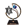 Jewish Decor - Sculptures - Metal Laser Cut Jewish Star Sculpture
