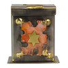 Mixed Metal Tzedakah Box
