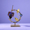 Sculptural Metal Glass Collector Dreidel