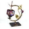 Sculptural Metal Glass Collector Dreidel